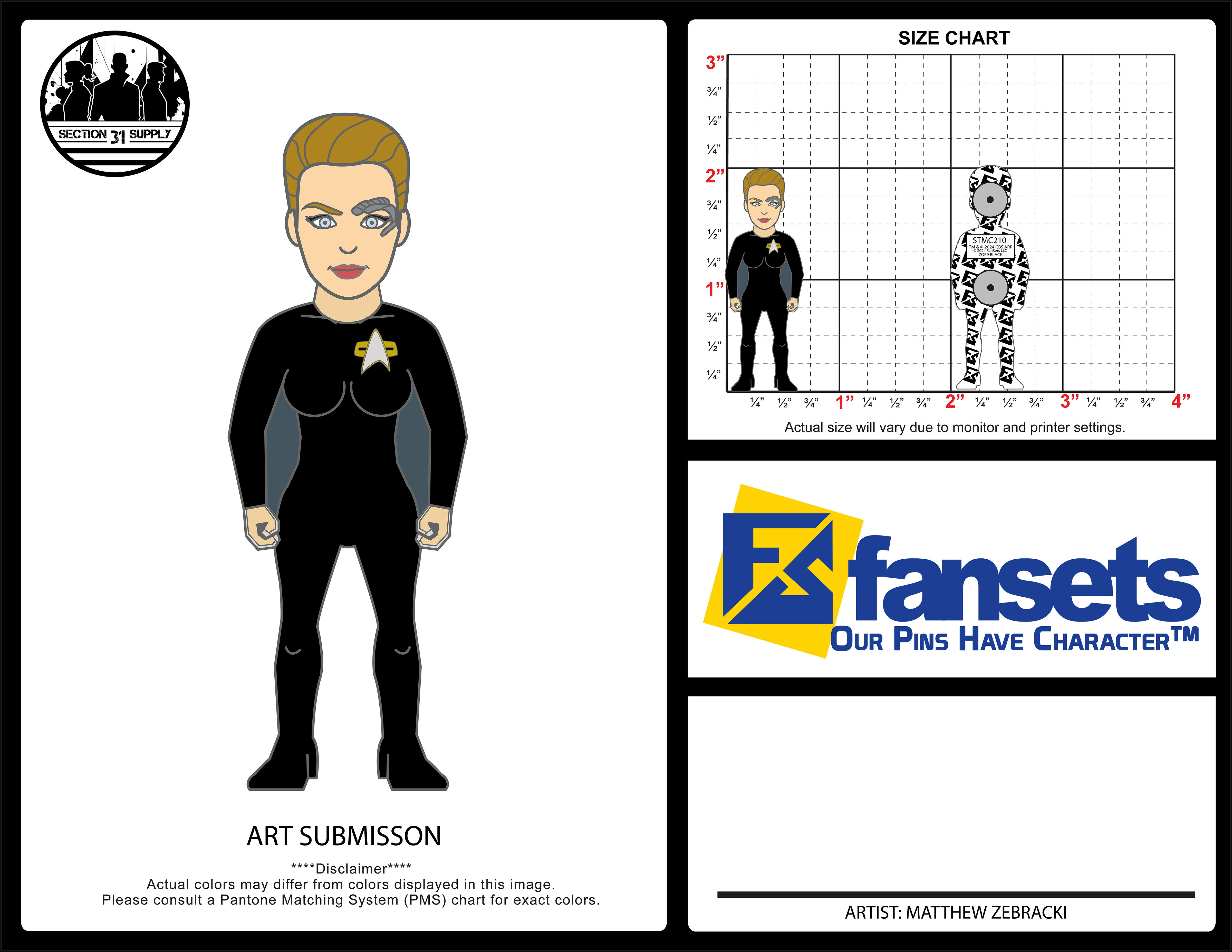 7of9 Black Artist Print